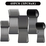 40pcs, Black