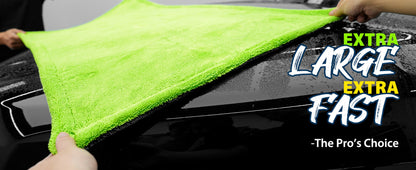 Microfiber Car Drying Towel 1400GSM – Dual-Sided Scratch-Free Twist Yarn Cloth, 48"x24" High-Absorbency Car Wash Towel