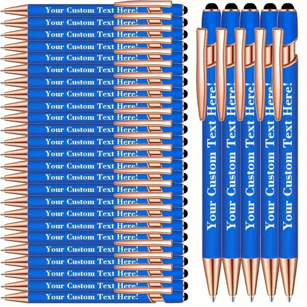 30-Pack Ballpoint Stylus Pens with Touchscreen Tips, Comfortable Grips and Seven Color Options