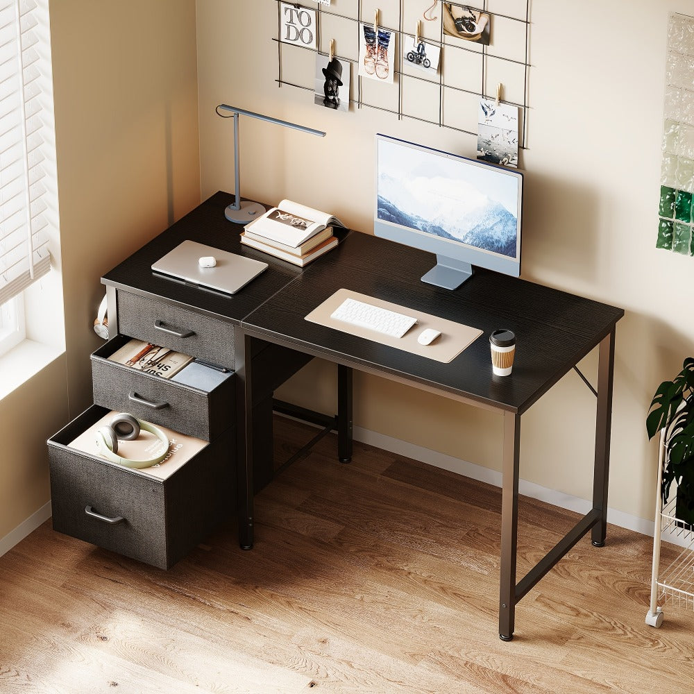 Fabric Computer Desk, Writing and Study Desk for Work, Display, and Everyday Use detail image - detail view 14