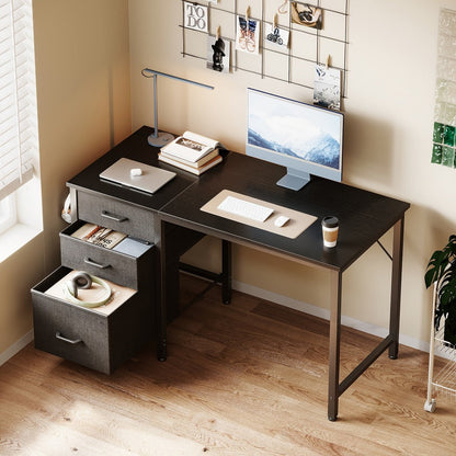 Fabric Computer Desk, Writing and Study Desk for Work, Display, and Everyday Use detail image - detail view 14