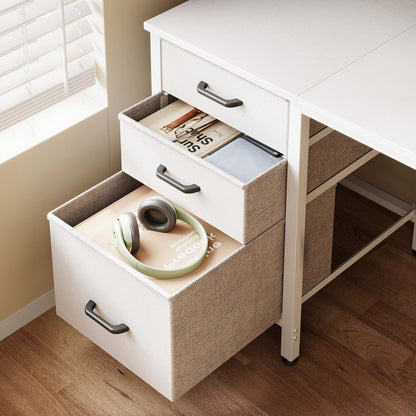 Fabric Computer Desk, Writing and Study Desk for Work, Display, and Everyday Use detail image - detail view 7