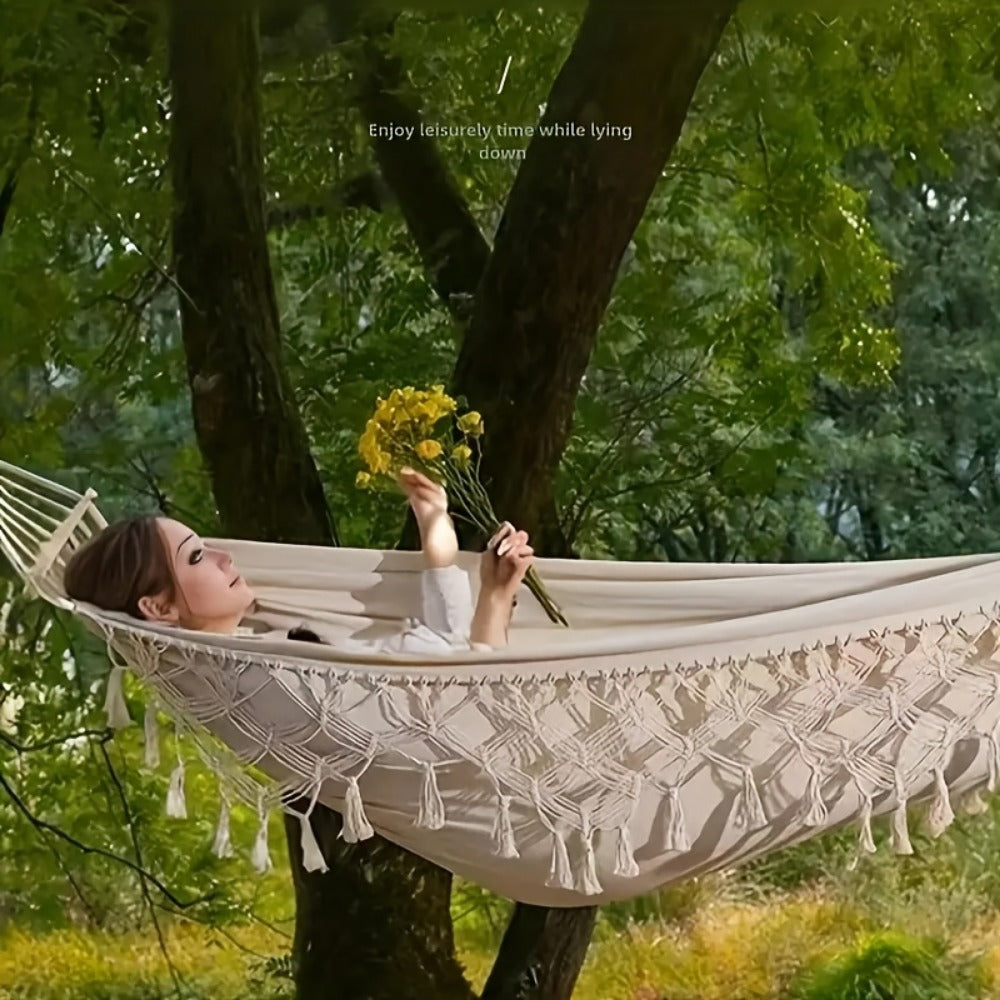 Fabric Hammock with Carry Bag for Comfortable Outdoor Seating detail image - detail view 11