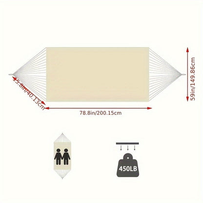 Fabric Hammock with Carry Bag for Comfortable Outdoor Seating detail image - detail view 4