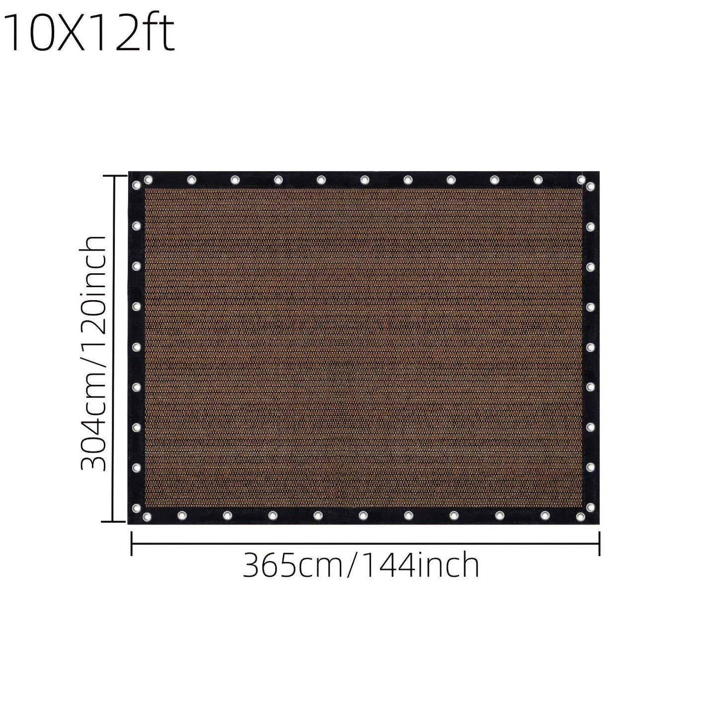 Shade Cloth shown in the 10X12ft option