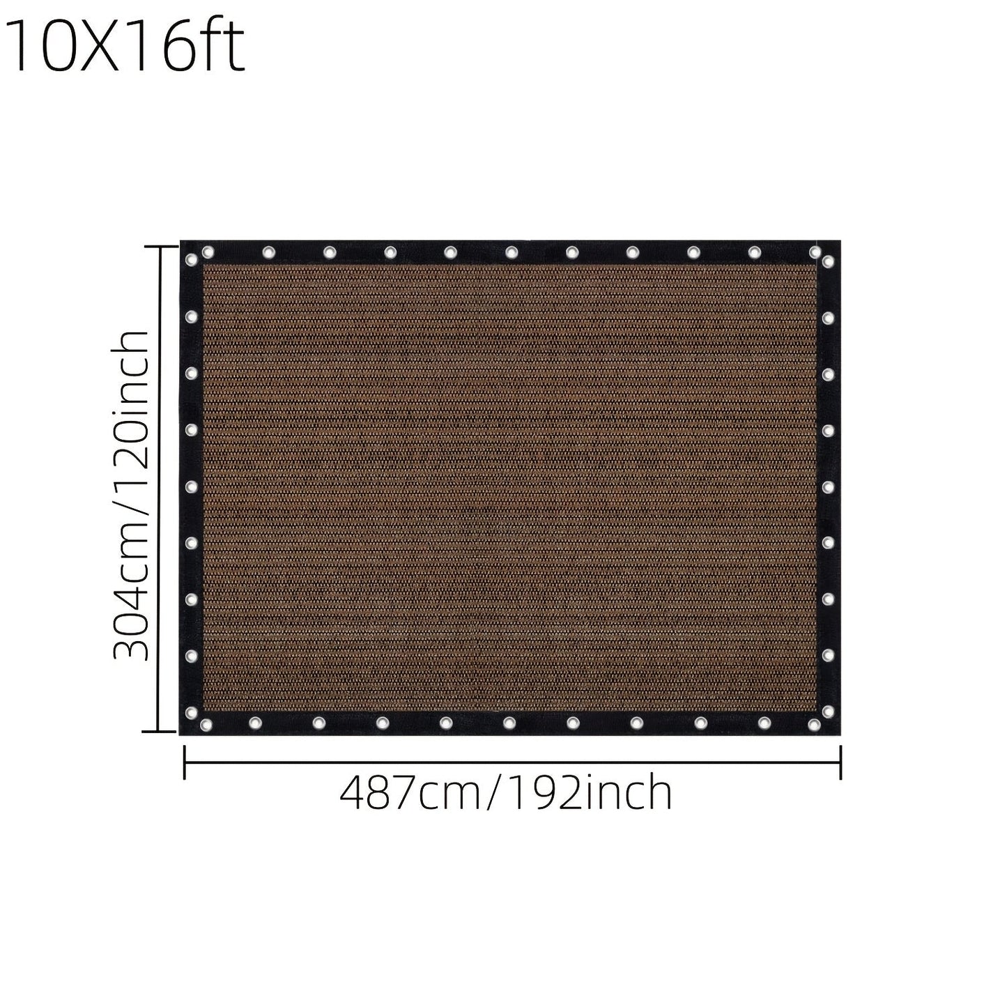 Shade Cloth shown in the 10X16ft option