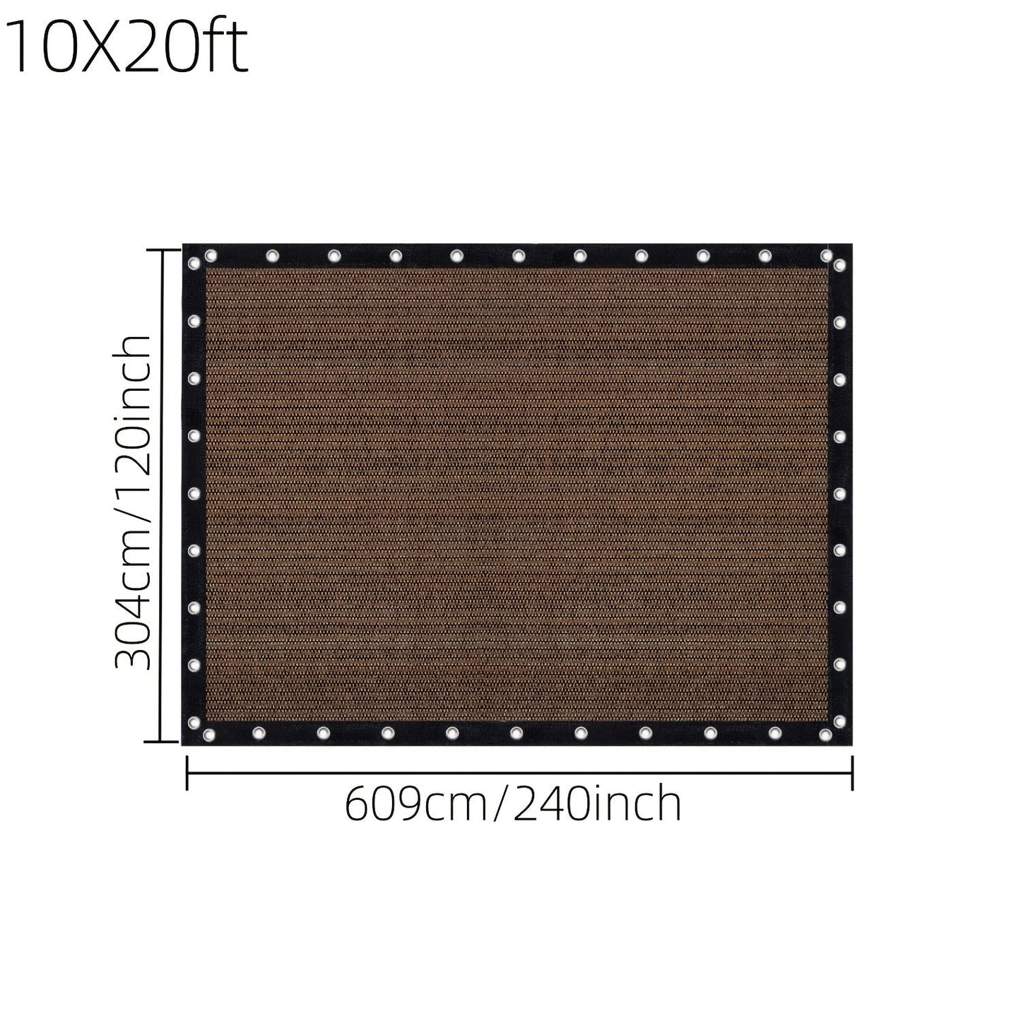 Shade Cloth shown in the 10X20ft option