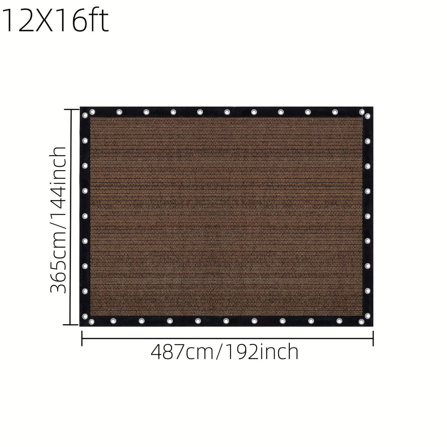 Shade Cloth shown in the 12X16ft option