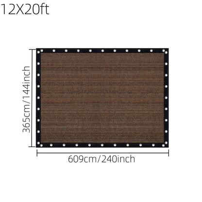 Shade Cloth shown in the 12X20ft option