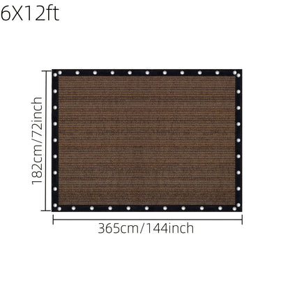 Shade Cloth shown in the 6X12ft option