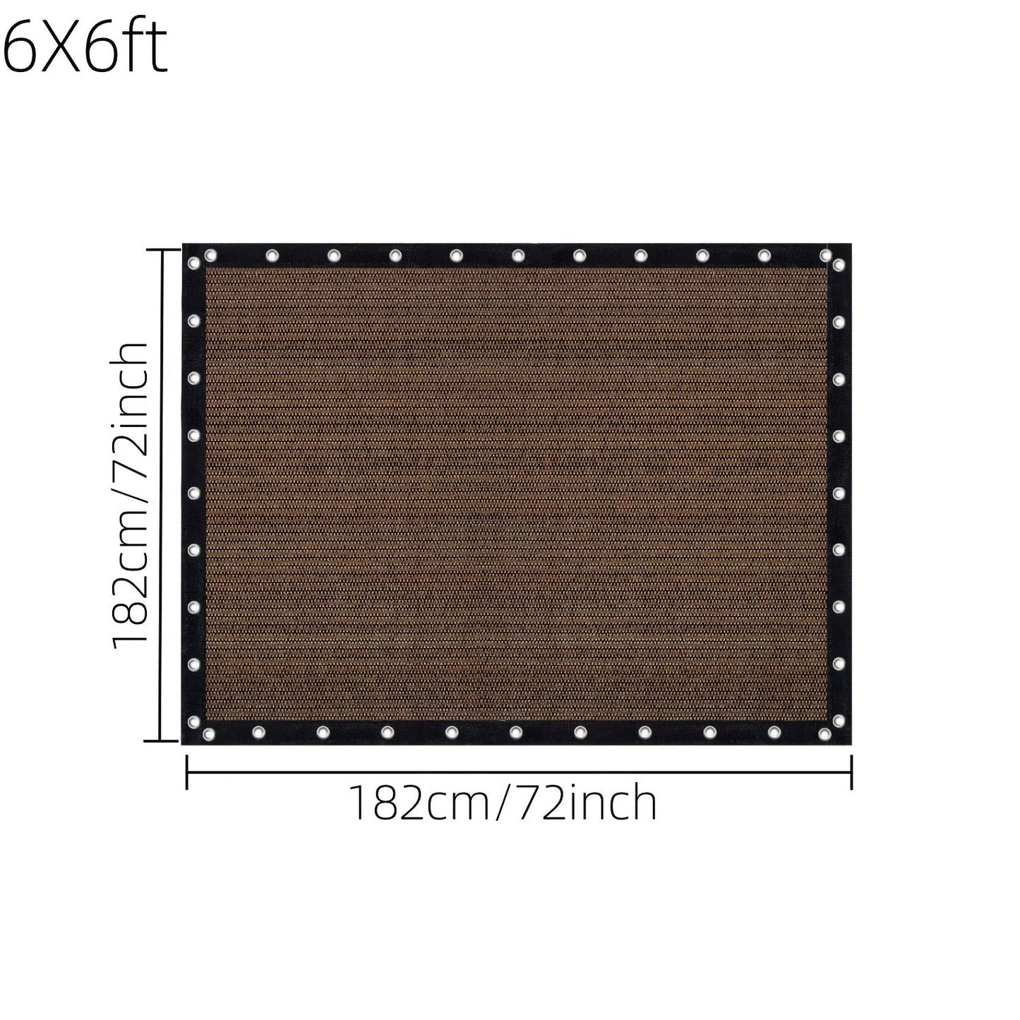 Shade Cloth shown in the 6X6ft option