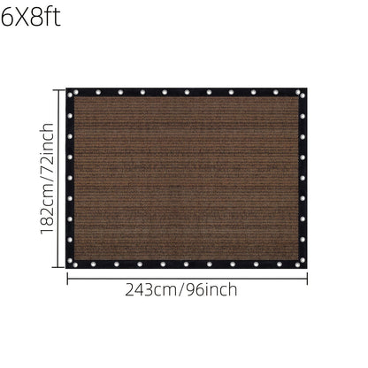 Shade Cloth shown in the 6X8ft option