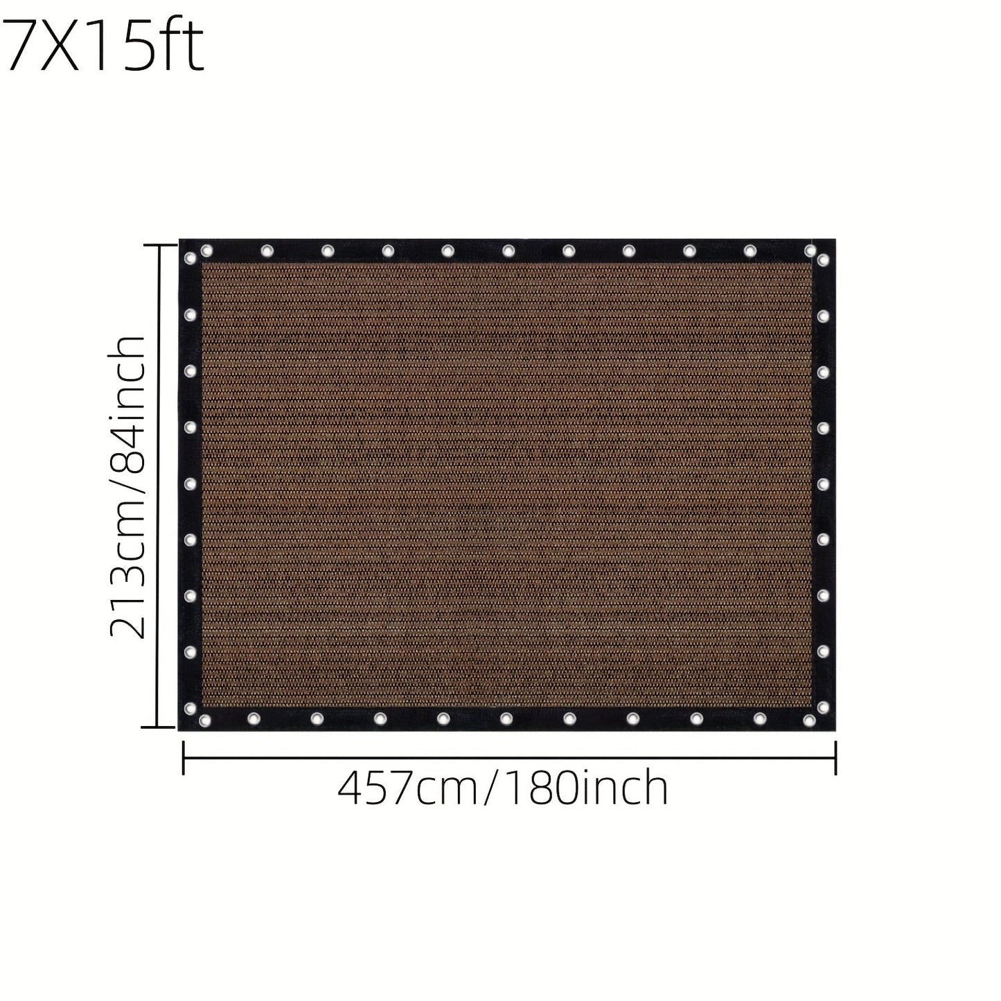 Shade Cloth shown in the 7X15ft option