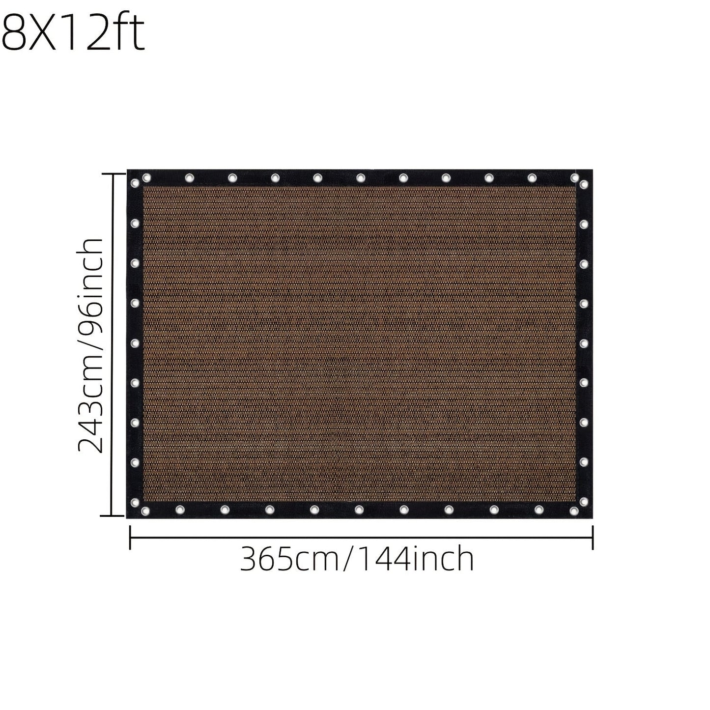 Shade Cloth shown in the 8X12ft option