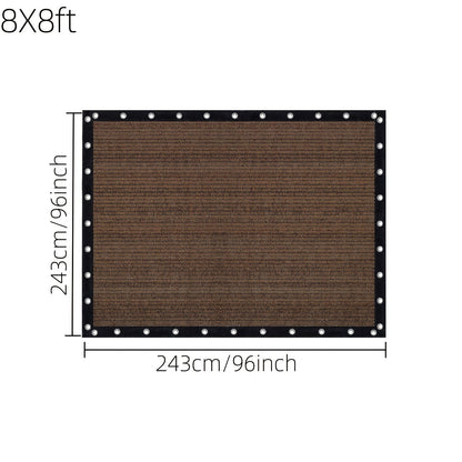 Shade Cloth shown in the 8X8ft option