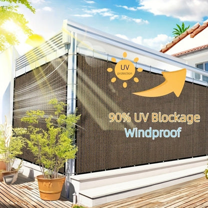 Fabric HDPE Outdoor Patio Roller Shade with UV Protection and Reinforced Corners detail image - detail view 11