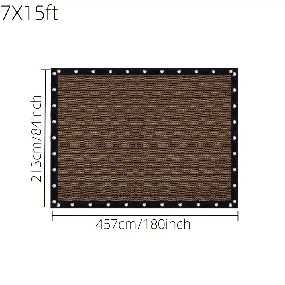 Fabric HDPE Outdoor Patio Roller Shade with UV Protection and Reinforced Corners detail image - detail view 12