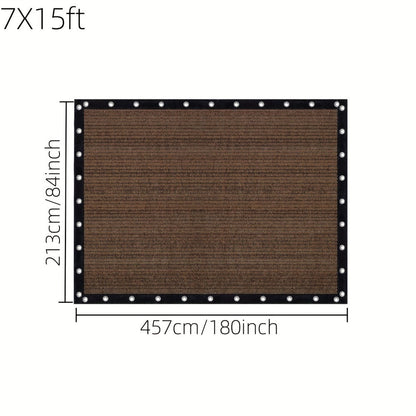 Fabric HDPE Outdoor Patio Roller Shade with UV Protection and Reinforced Corners detail image - detail view 12