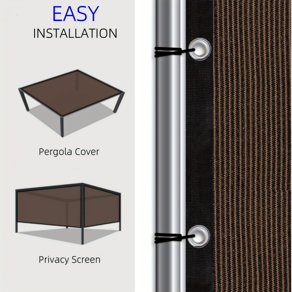 Fabric HDPE Outdoor Patio Roller Shade with UV Protection and Reinforced Corners detail image - detail view 13