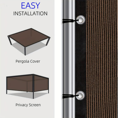 Fabric HDPE Outdoor Patio Roller Shade with UV Protection and Reinforced Corners detail image - detail view 13