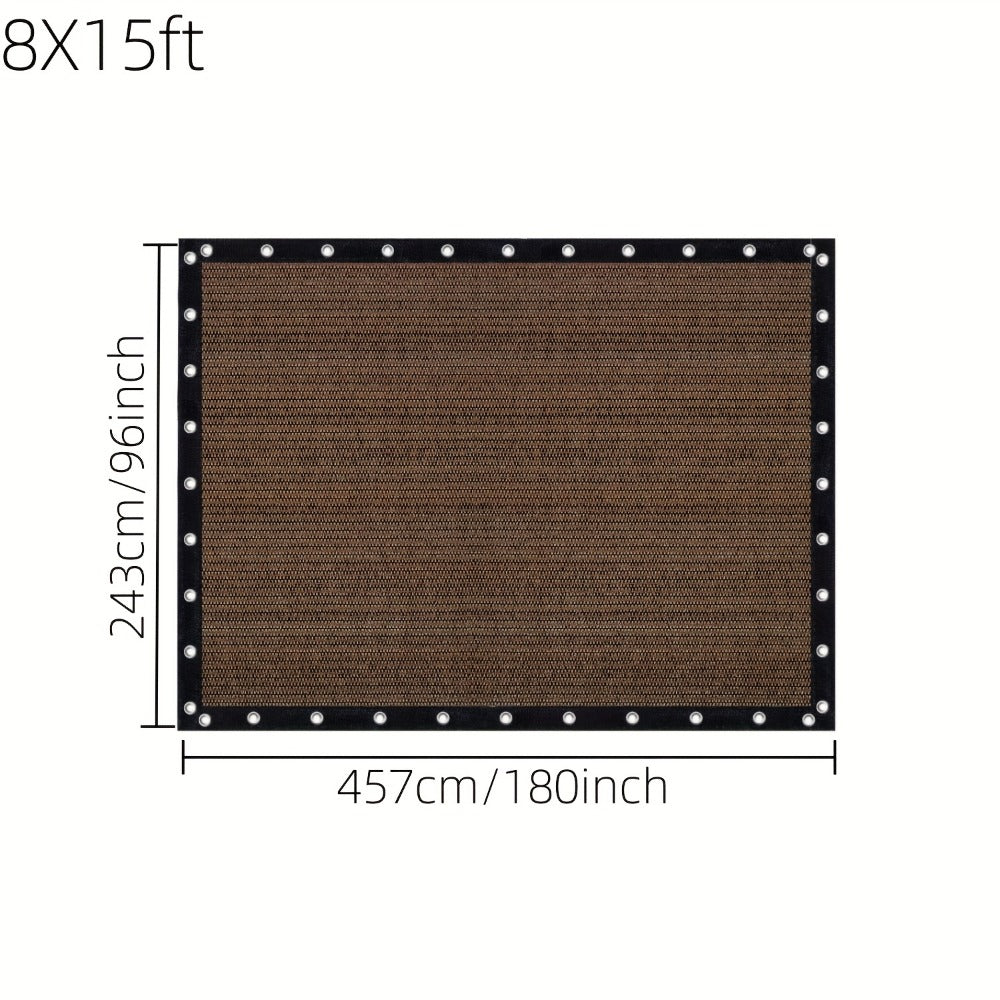 Fabric HDPE Outdoor Patio Roller Shade with UV Protection and Reinforced Corners detail image - detail view 18