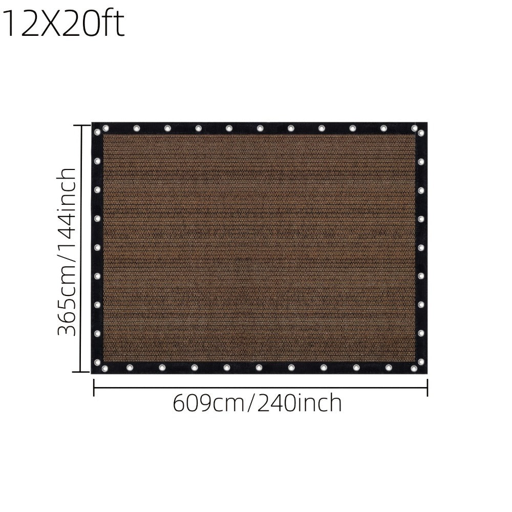 Fabric HDPE Outdoor Patio Roller Shade with UV Protection and Reinforced Corners detail image - detail view 26