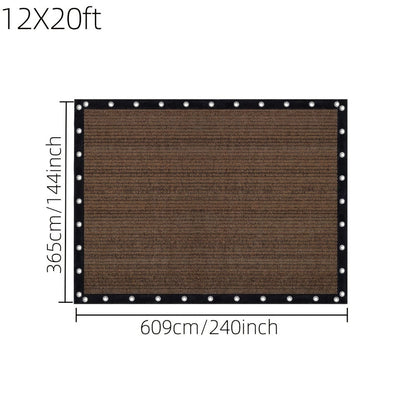 Fabric HDPE Outdoor Patio Roller Shade with UV Protection and Reinforced Corners detail image - detail view 26