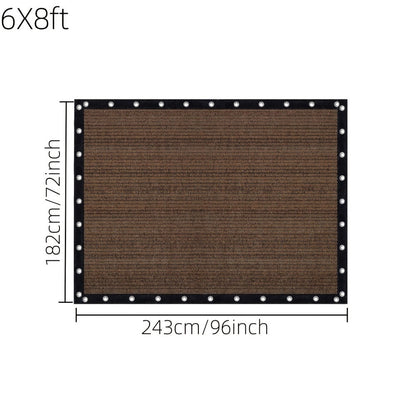 Fabric HDPE Outdoor Patio Roller Shade with UV Protection and Reinforced Corners detail image - detail view 4