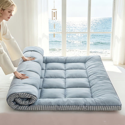 Mattress Toppers shown in the Blue, Twin (39"x75") option