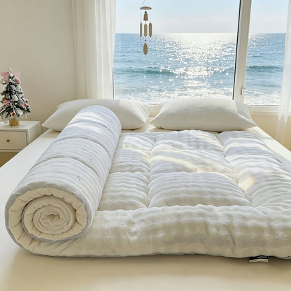 Mattress Toppers shown in the Fluffly-Beige, Full (54"x75") option