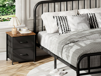 Fabric Nightstand with Multiple Color Options, Bedside Table for Bedroom detail image - detail view 22