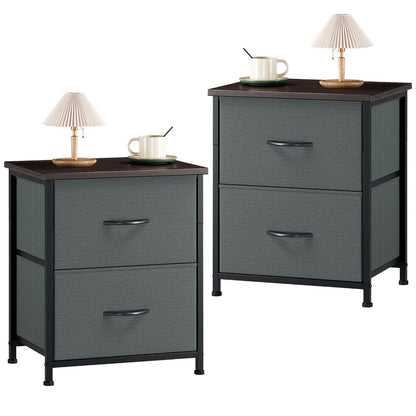 Fabric Nightstand with Multiple Color Options, Bedside Table for Bedroom detail image - detail view 5