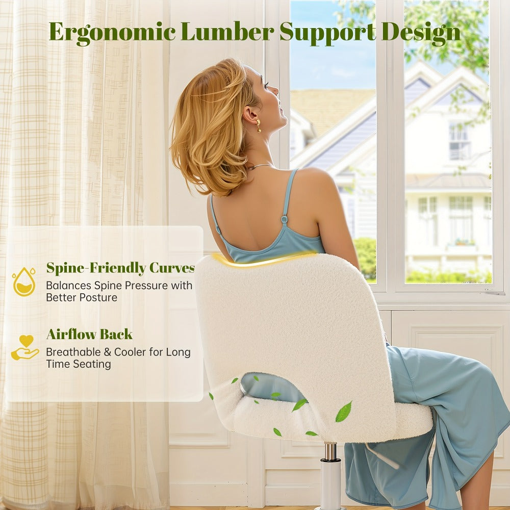 Fabric Office Chair with Adjustable Height for Comfortable Everyday Seating detail image - detail view 13