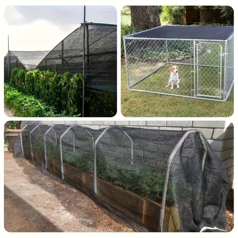 Fabric Shade Net with Heat-Reducing Mesh for Outdoor Shade and Protection in Garden detail image - detail view 6