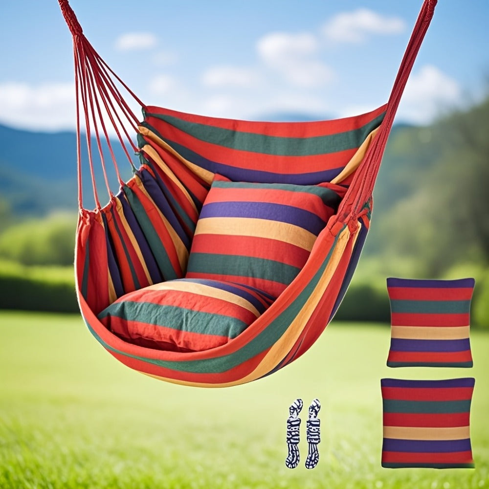 Fabric Swing Chair with Two Cushions and Multiple Color Options for Patio detail image - detail view 10