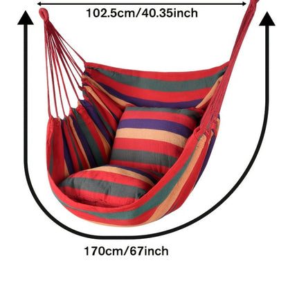 Fabric Swing Chair with Two Cushions and Multiple Color Options for Patio detail image - detail view 4
