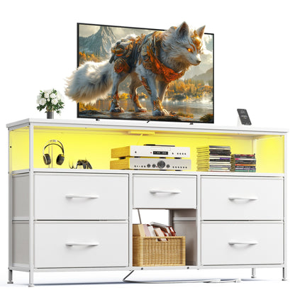 TV Stand shown in the White Surface option