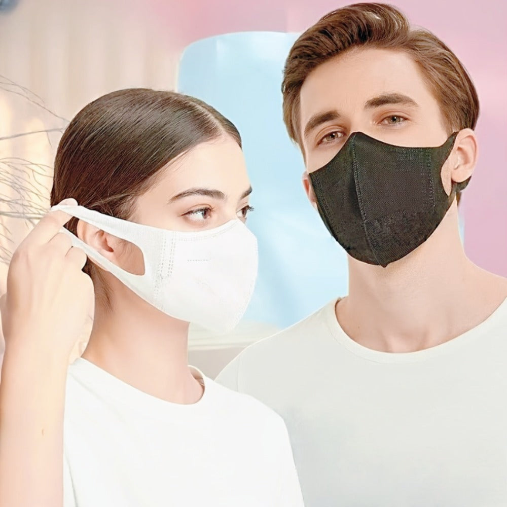 Face Mask - Disposable 50 Pack Breathable Wide Ear Loops Individually Wrapped Fashion - main product view