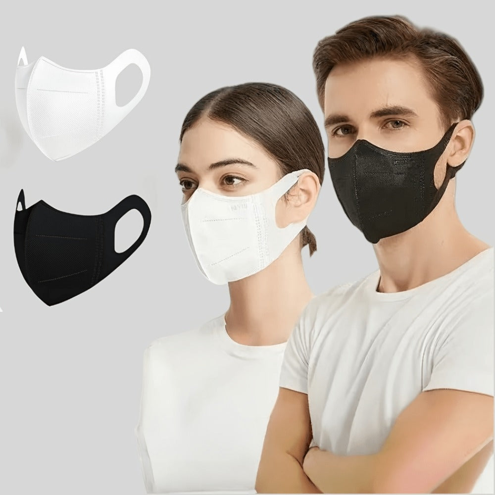Face Mask - Disposable 50 Pack Breathable Wide Ear Loops Individually Wrapped Fashion - product detail view 5