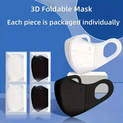 Face Mask - Disposable 50 Pack Breathable Wide Ear Loops Individually Wrapped Fashion - product detail view 8