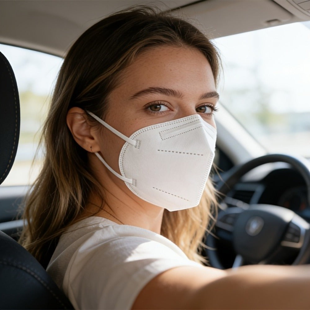 Face Mask - Disposable Individually Wrapped Breathable Elastic Ear Loops Daily Travel - product detail view 2