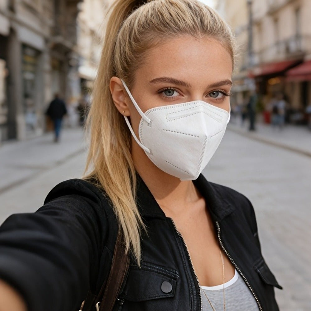 Face Mask - Disposable Individually Wrapped Breathable Elastic Ear Loops Daily Travel - product detail view 6