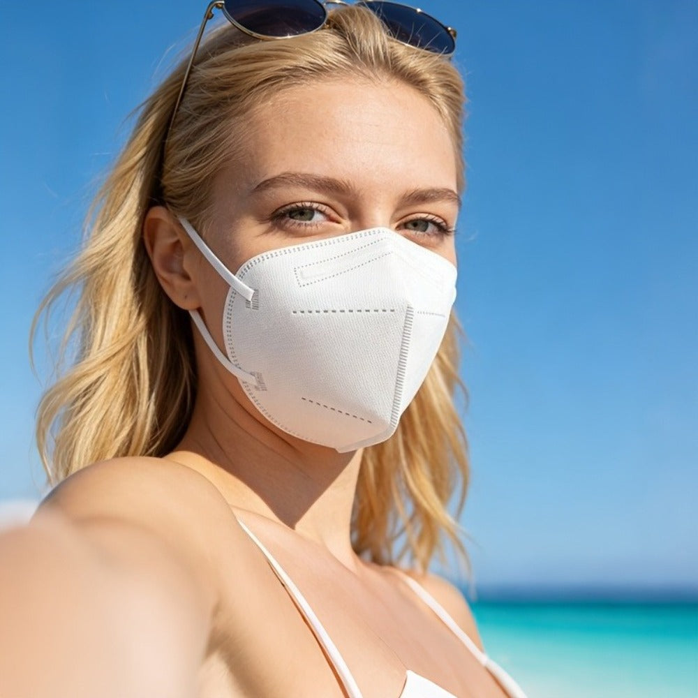 Face Mask - Disposable Individually Wrapped Breathable Elastic Ear Loops Daily Travel - product detail view 7