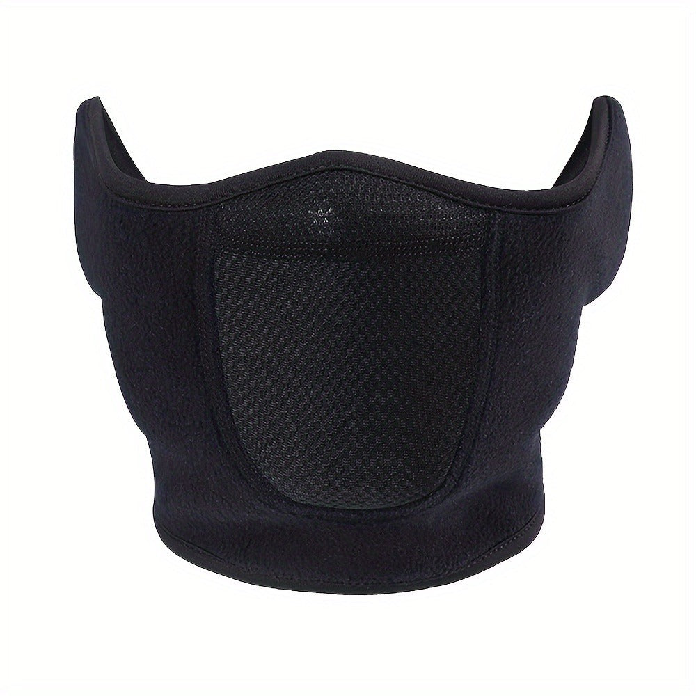 Face Masks & Balaclavas - Ski Mask Winter Windproof Thermal Half Mask Adjustable Neck Warmer - product detail view 3