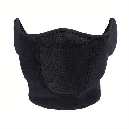 Face Masks & Balaclavas - Ski Mask Winter Windproof Thermal Half Mask Adjustable Neck Warmer - product detail view 3