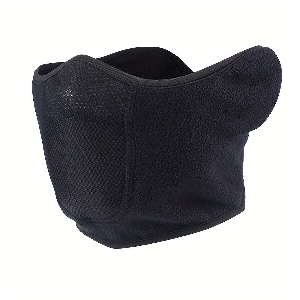 Face Masks & Balaclavas - Ski Mask Winter Windproof Thermal Half Mask Adjustable Neck Warmer - product detail view 4