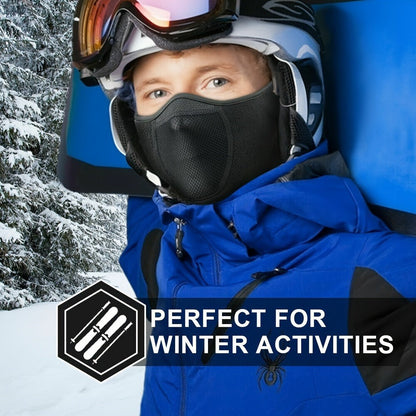Face Masks & Balaclavas - Ski Mask Winter Windproof Thermal Half Mask Adjustable Neck Warmer - product detail view 7
