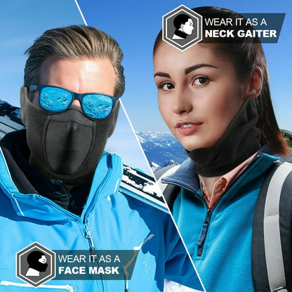 Face Masks & Balaclavas - Ski Mask Winter Windproof Thermal Half Mask Adjustable Neck Warmer - product detail view 8