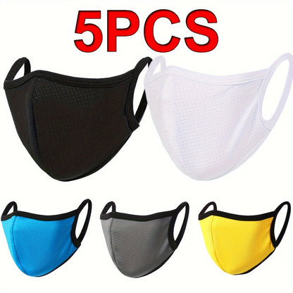 Face Masks - Washable Reusable Cloth Mask 5 Pack Breathable Moisture-Wicking Sports - product detail view 10