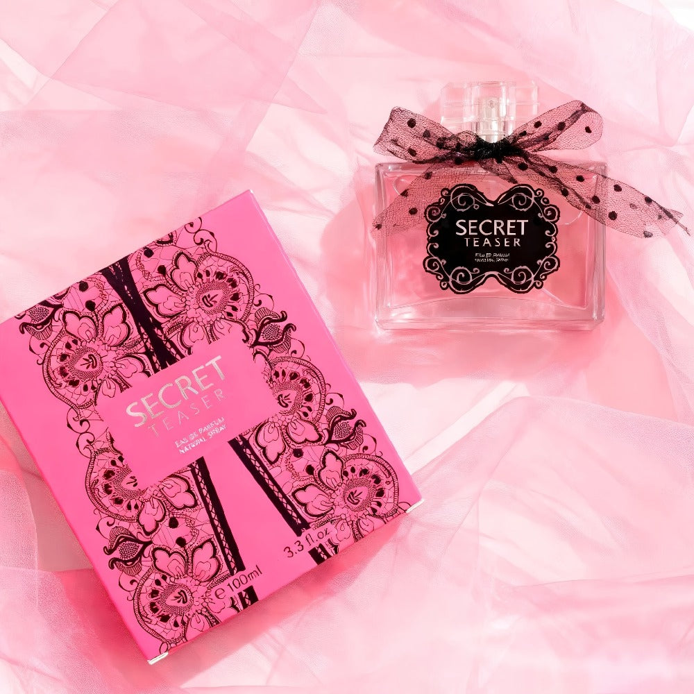 Perfume for Women 100ml in Pink Gift Box with Lychee-Jasmine-Vanilla Source Profile for Daily Wear